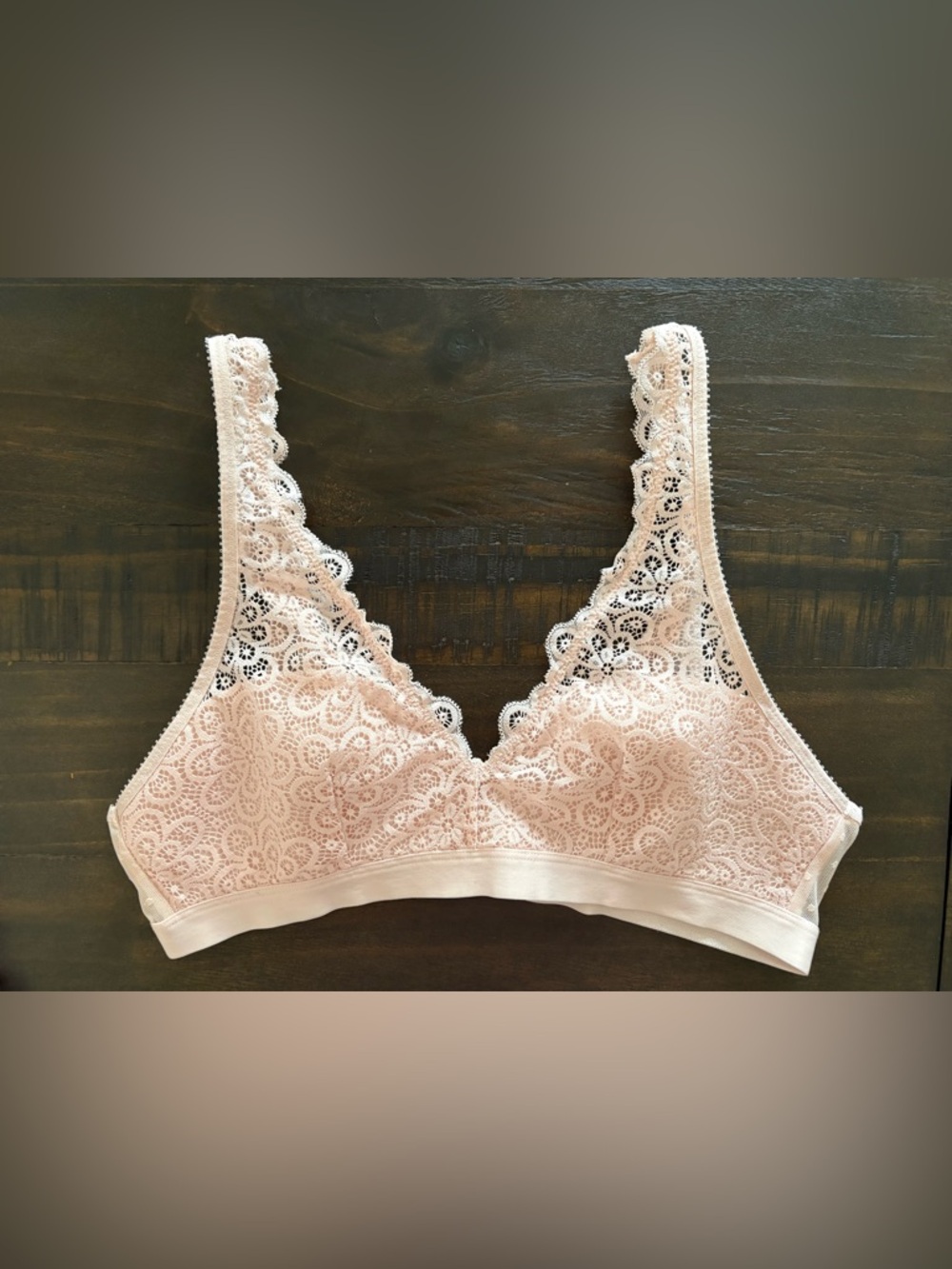 Aerie | M | NWOT Pale Pink Lace Wireless Bralette